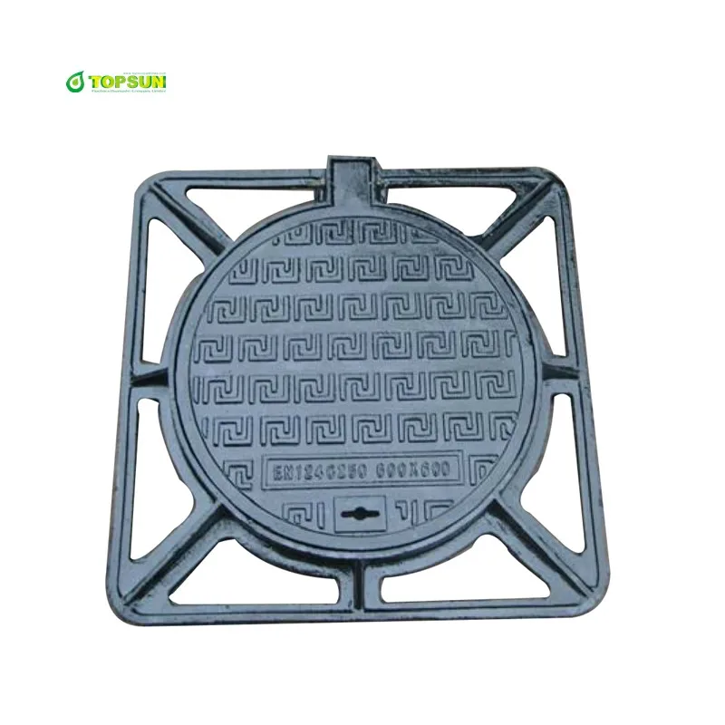 EN124 standard DN400 8 inch composite ductile iron manhole cover