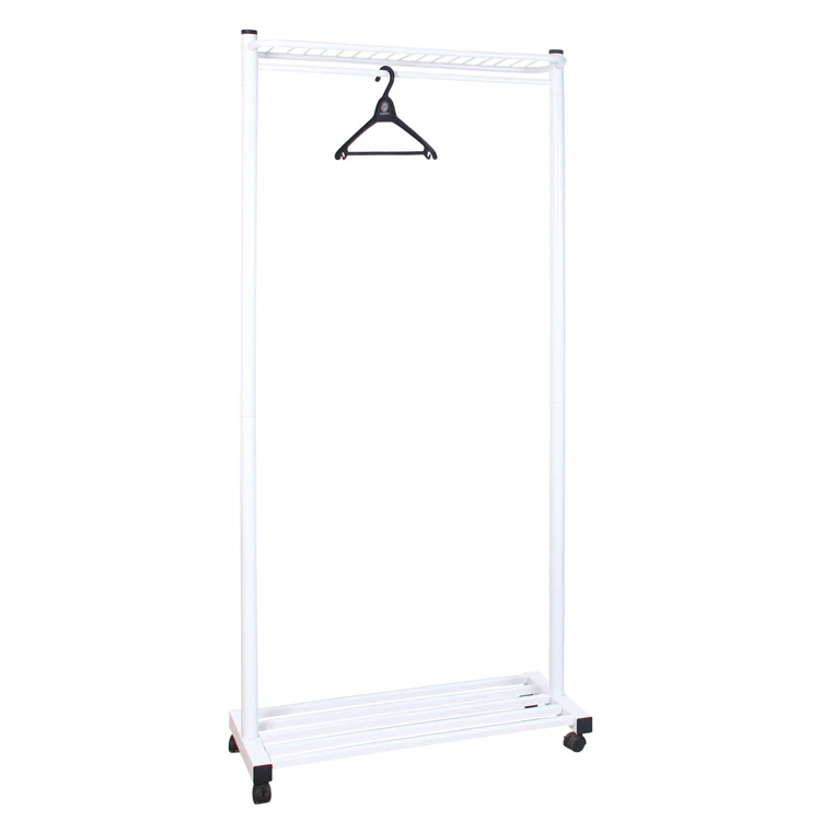metal frame display bedroom hanging clothes rack /three layer clothes hanger rack a frame clothing rack