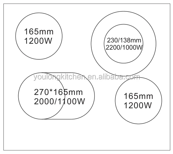 Электрокерамическая варочная панель с 4 горелками, одобренная GS, б/у электрическая варочная панель
