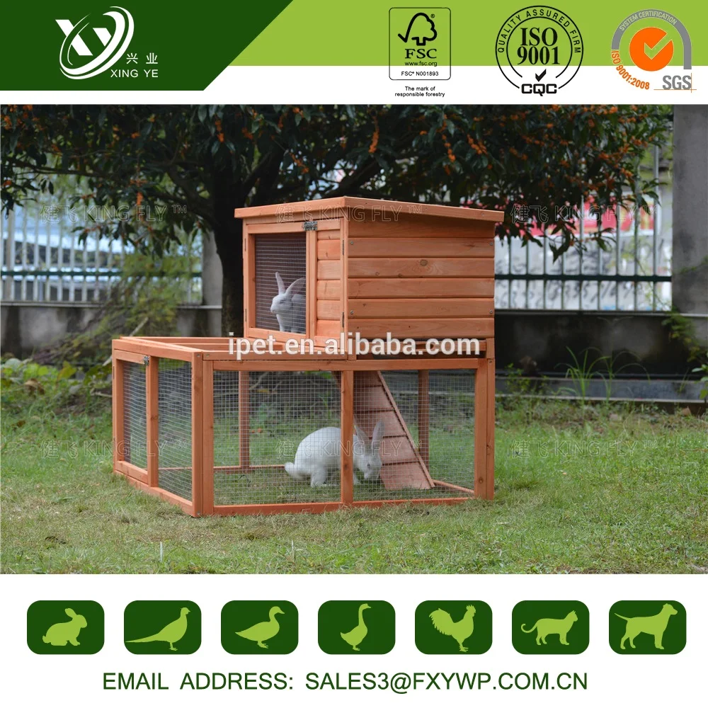 High quality new style large wooden house rabbit cage