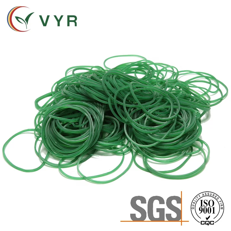 
Natural green high elasticity cheap 2 inch diameter lowest price rubber band 