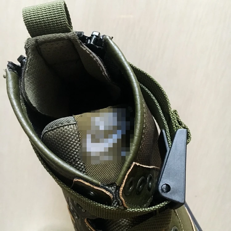 
2017 new mens high top green leather skate shoes 