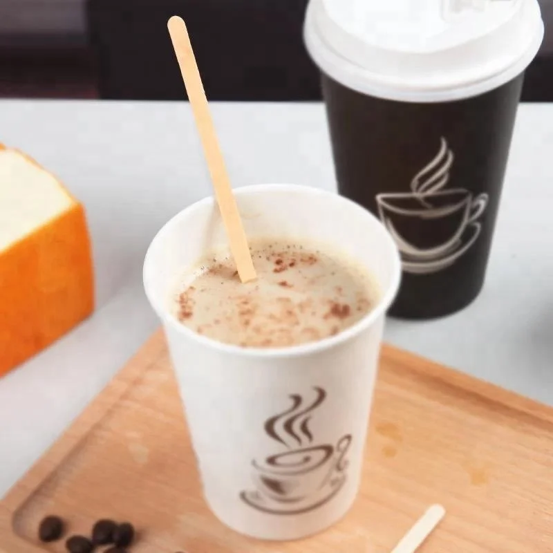 178mm disposable birch wood coffee stir sticks wooden stirrers drink stirrer
