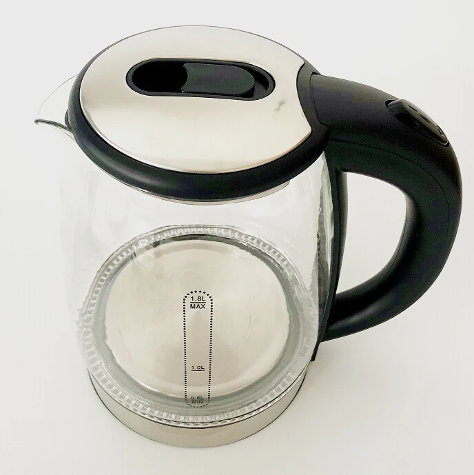 
High quality 1.8L quick boiling water glass health care kettle 