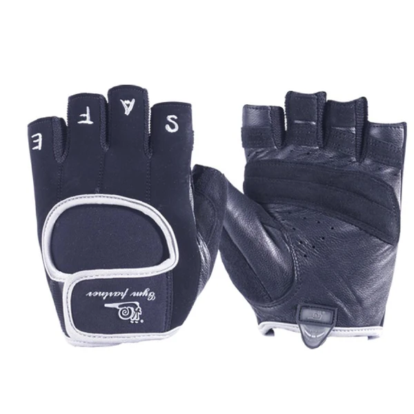 On Alibaba Good Motorcycle Riding Gloves China Gym Weight Lifting Glove Weight Lfiting Neoprene Cuff Black and Grey Body Buiding