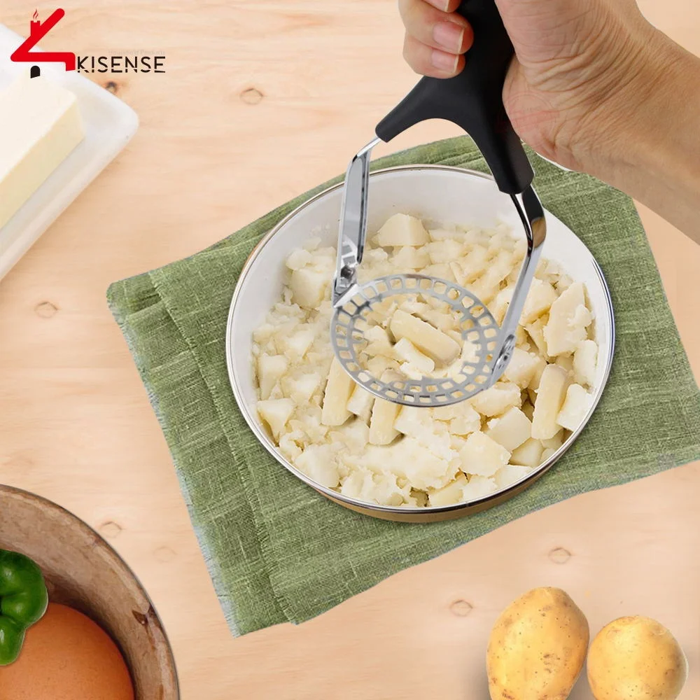 
Food Grade Premium kitchen Stainless Steel Fruit Vegetable Ricer Potato Masher 