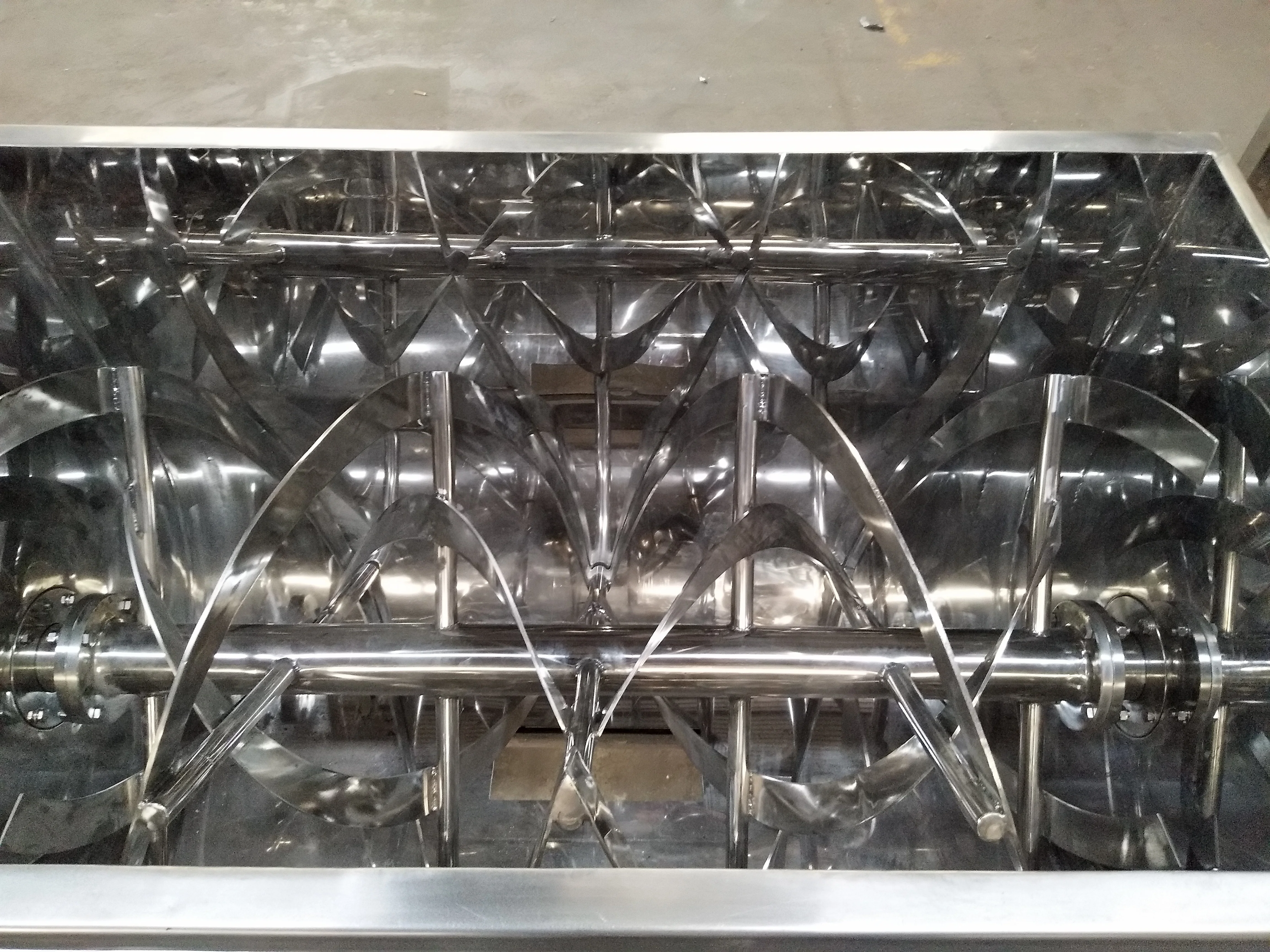 China Horizontal Double Ribbon Mixer For Dry Powder/Wood Plastic Mixing Machine/Horizontal High Speed Mixer For The Industry