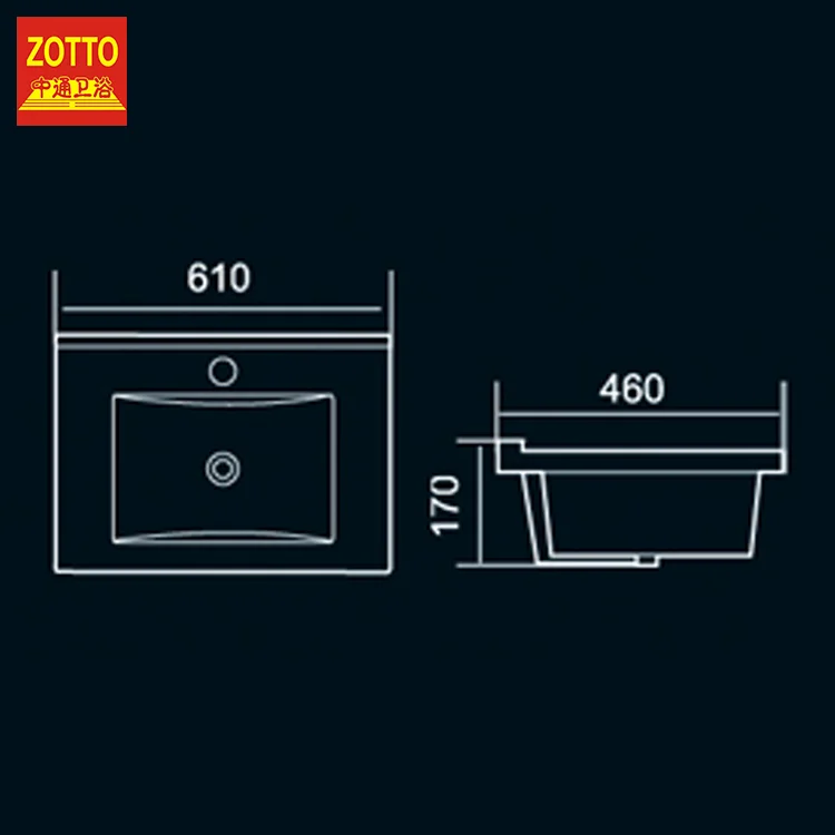 Low Price Single Hole Bathroom Sinks Cabinet Hand Wash Basin Ceramic Vanity Sink Cheap Counter Top Sink Bathroom Wash Basin