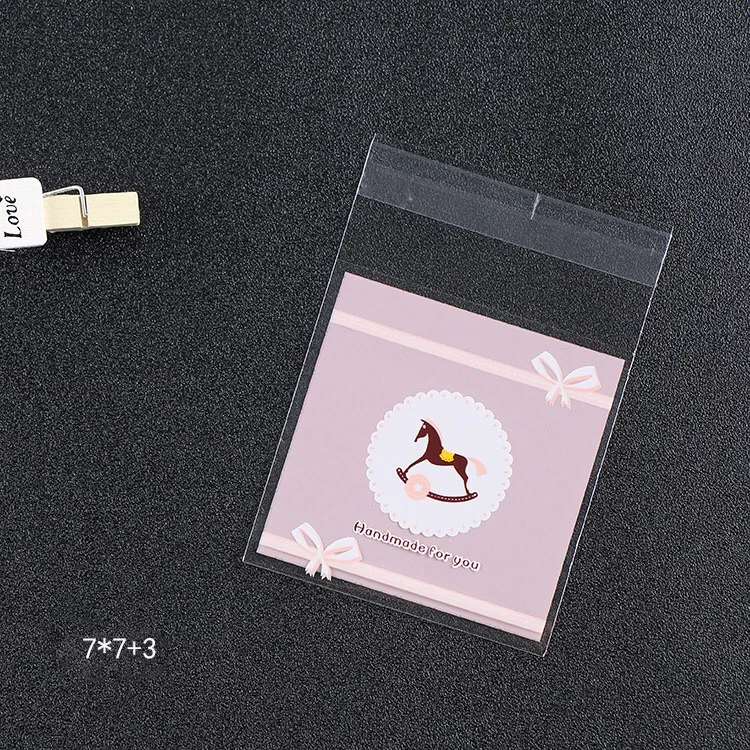 Clear Self Sealing Bag OPP Plastic Bag For Bakery Cookies stcok