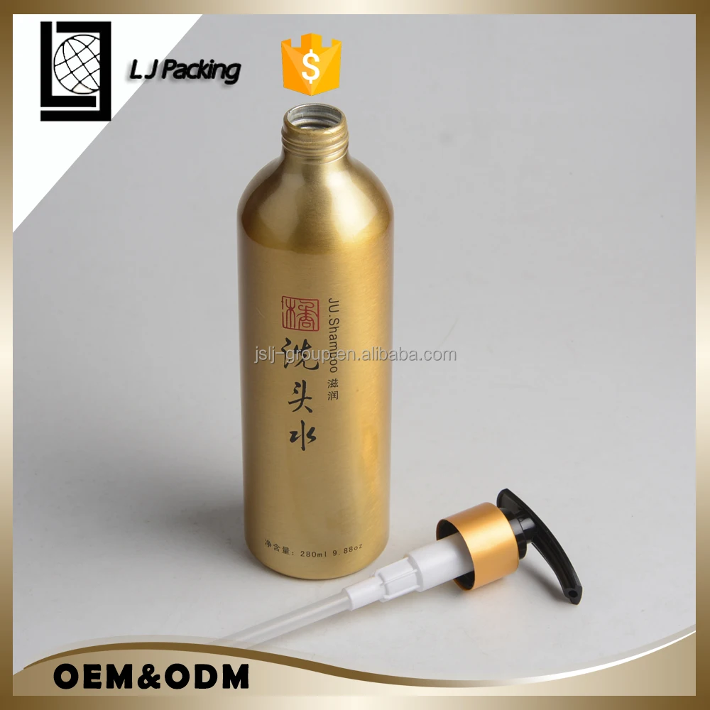 
Eco friendly design 500ml 250ml aluminium spray shampoo bottle 