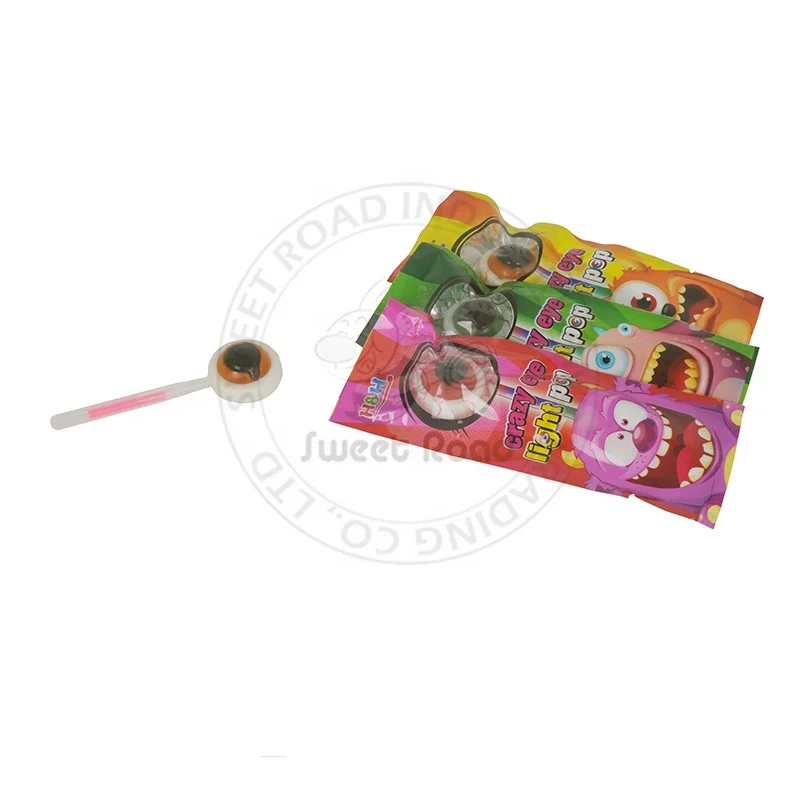 Colorful Crazy Eye Light Pop Lollipop Light Up Lollipop