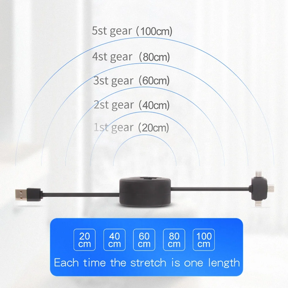3 в 1 usb-кабель для зарядки и передачи