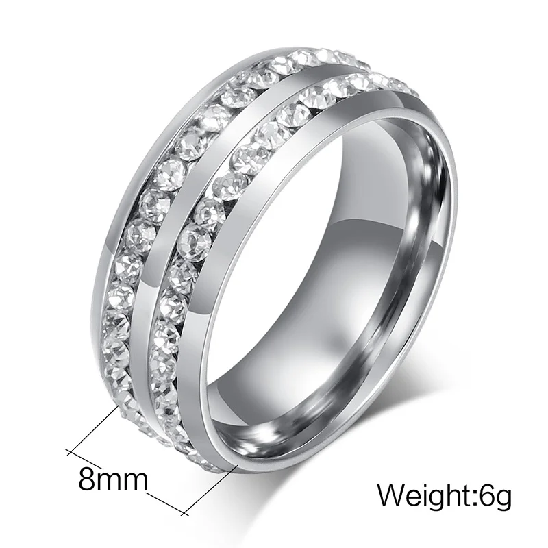 
Mens Wedding Bands Black Diamond Ring Jewelry Stainless Steel Fashion Rings 1-2 Days for Stock Order, 7-20 Days for Custom Order 