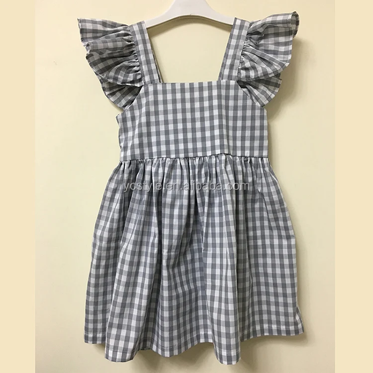 Лидер продаж, наряды из хлопка с большим бантом и оборками для маленьких девочек, детская эксклюзивная одежда