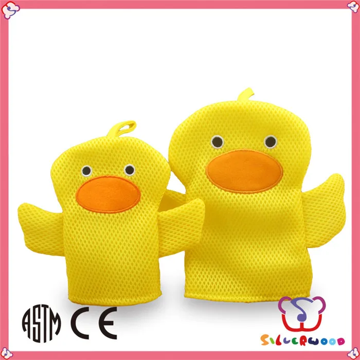 gsv завода оптовой сэндвич ткани рекламных милые дети ребенка мультфильма животных ванна перчатка