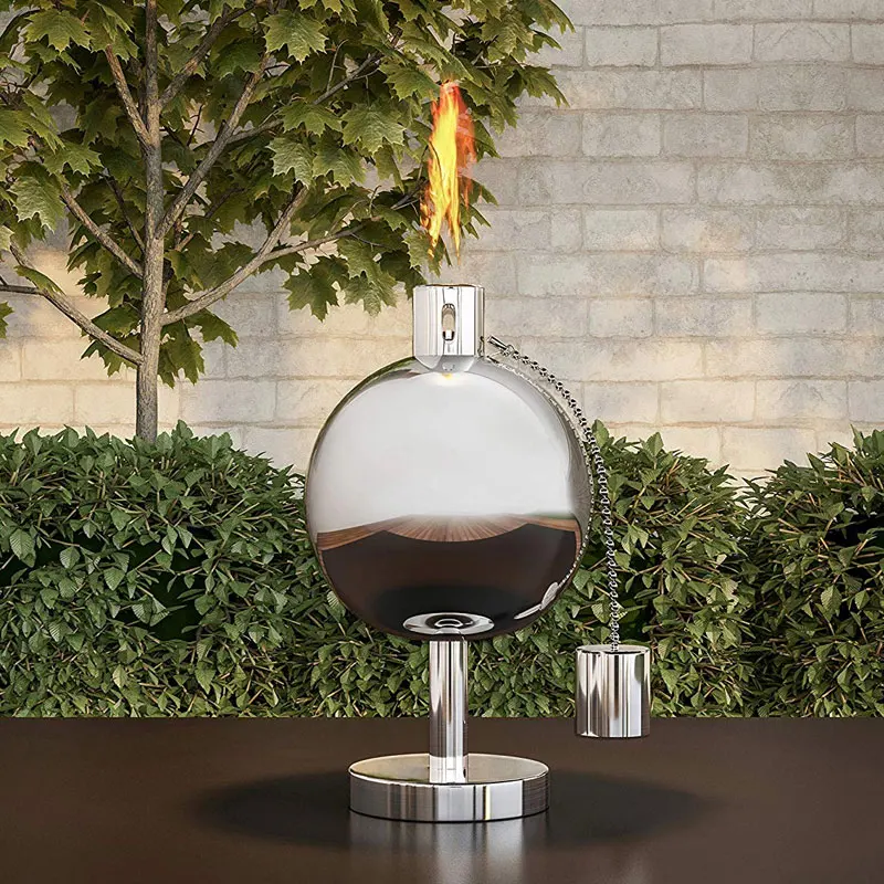 
Yard Spheroidal Citronella Oil Lamp Mosquito Repellent Oil Torch For Tabletop 