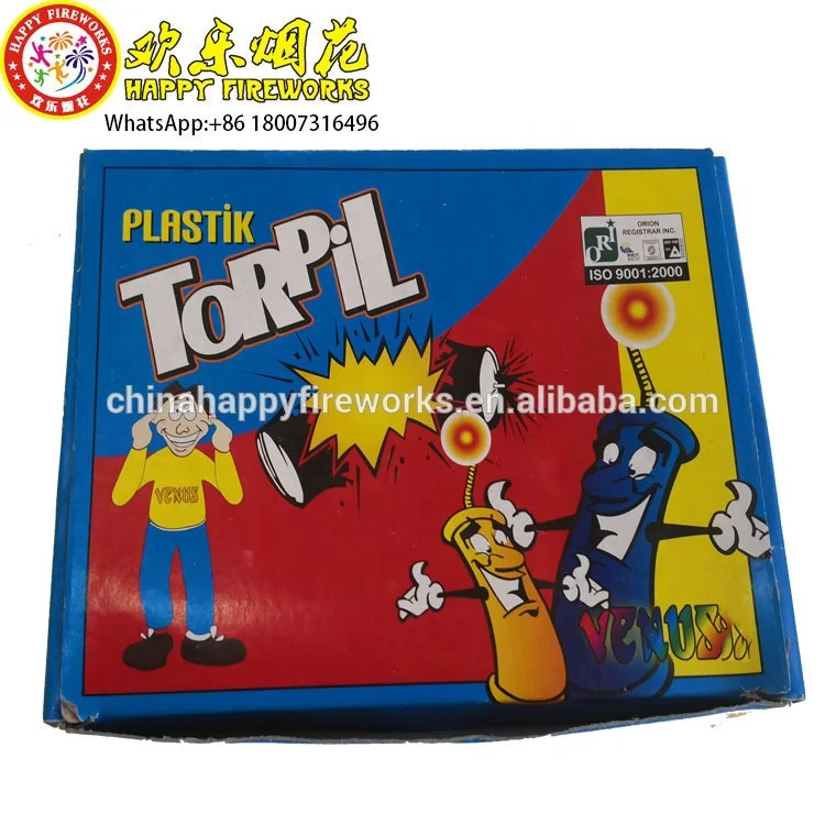 Good price Feza Consumer Plastik Novelties Small Thunder Plastik Torpil Firecracker Fireworks Plastic Tube cracker
