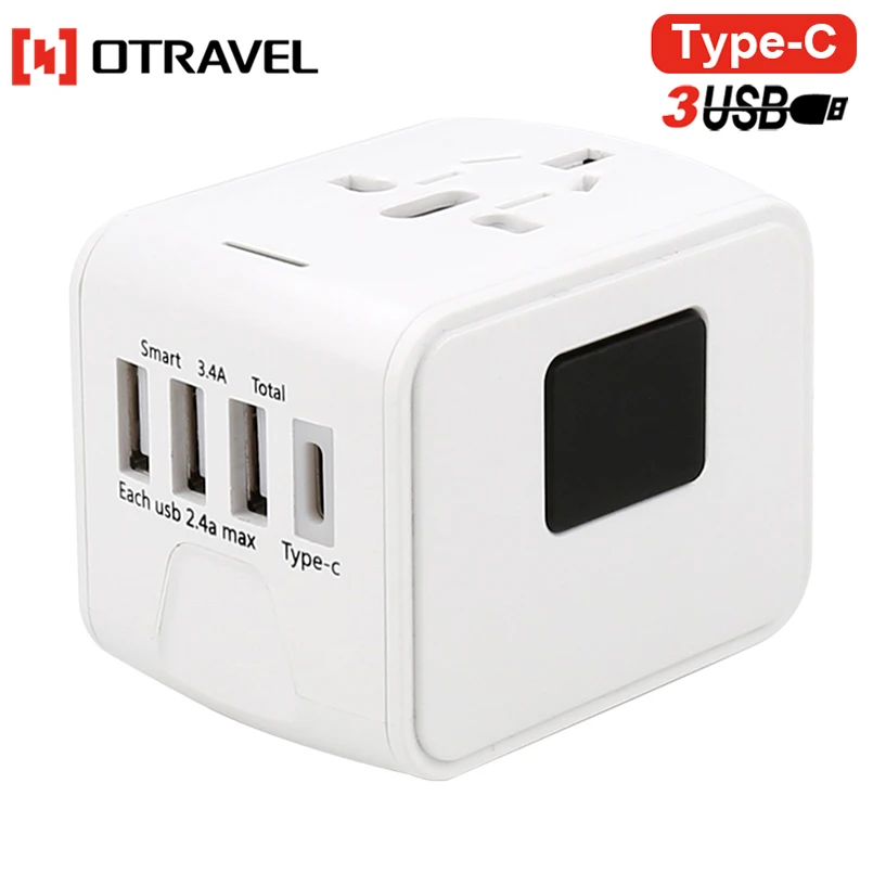 SL-199T Универсальная мобильная дорожная зарядка USB C концентратор зарядное устройство с 4 портами