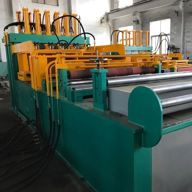 Corrugated fin forming machine for transformer wall tank making