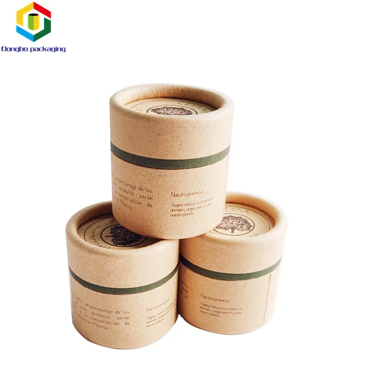 Eco-Friendly Cosmetic Paper Tube Packaging Container For Face Jars