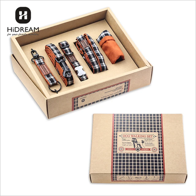 HiDREAM HD011001-05 оранжевый набор для прогулок с собаками, включая ошейник для собак, leaash и портупея