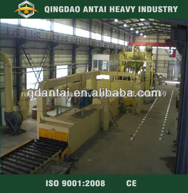 роликовый конвейер типа дробеструйной очистки машина для стальной плиты