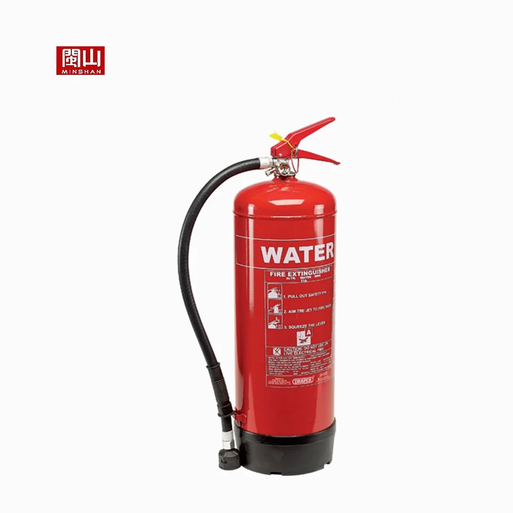 Empty Water Mist Fire Extinguisher Pictures Light Water 130-180mm 1/1.2/1.5 Mm 3L/4L/6L/9L/ MS-FE-05 Minshan CN;FUJ