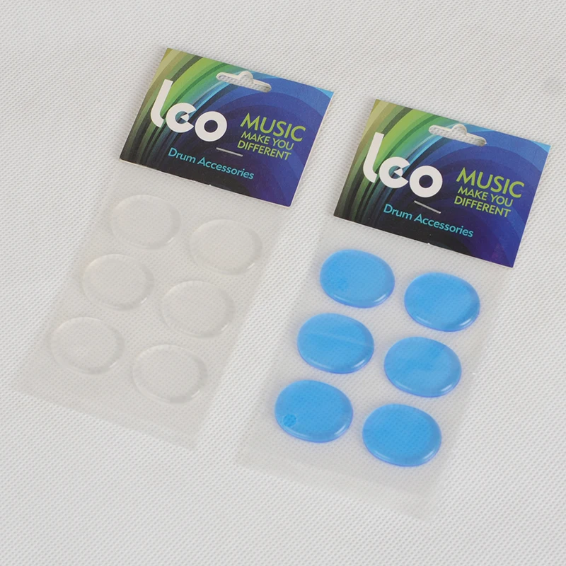 6 Pieces Drum Damper Gel Pads Silicone Drums Silencer for Drum Parts Tone Control