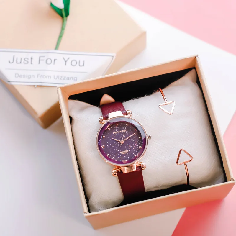 Fashion Women Watches Exquisite Starry Sky Small Dial Watch Ladies Quartz Wristwatch Relogio Feminino