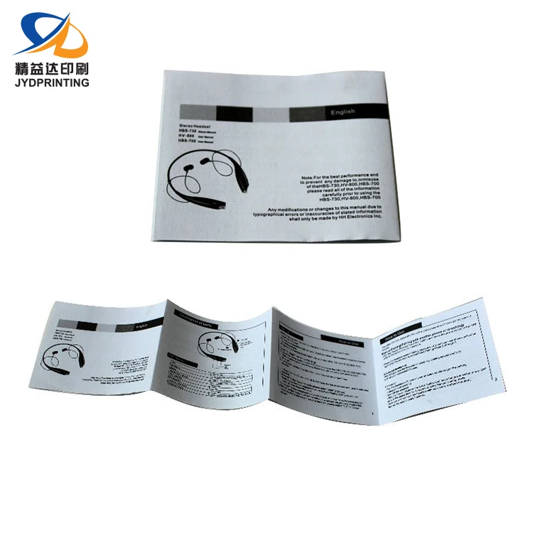 Высокое качество пользовательская печать инструкция