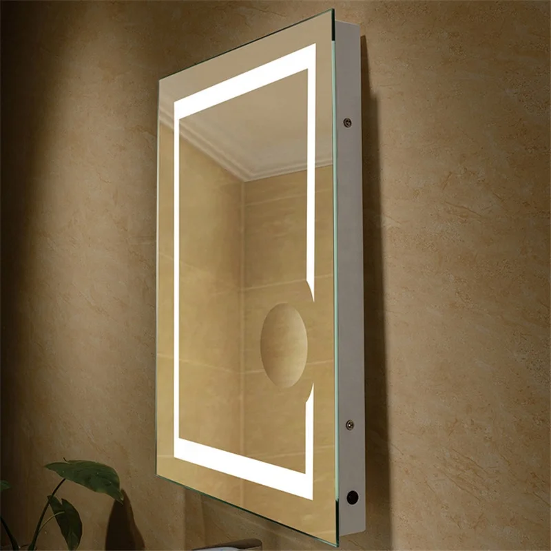 Cupboard Anti Fog Mirror Lights Storage Mirrored Bathroom Furniture Self Adhesive Film