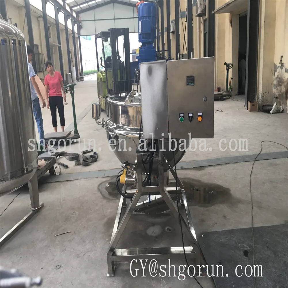 
Large Electric Boiling And Mixing Pot/ Tilting Cooking Candy Kettle 