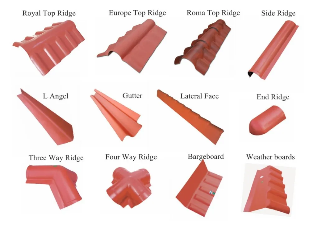 JIELI bamboo style synthetic resin roof tile
