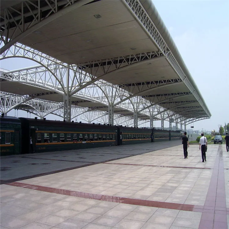 Andy Steel Structure Railway Station Galvanized Prefab Steel Roof Truss Design