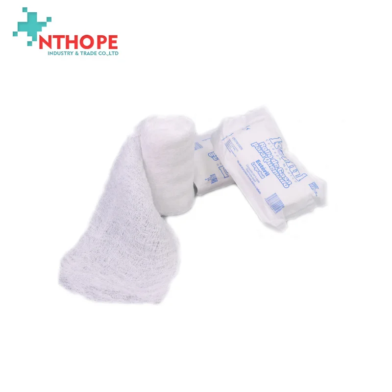 Medical absorbent cotton crinkle gauze bandage