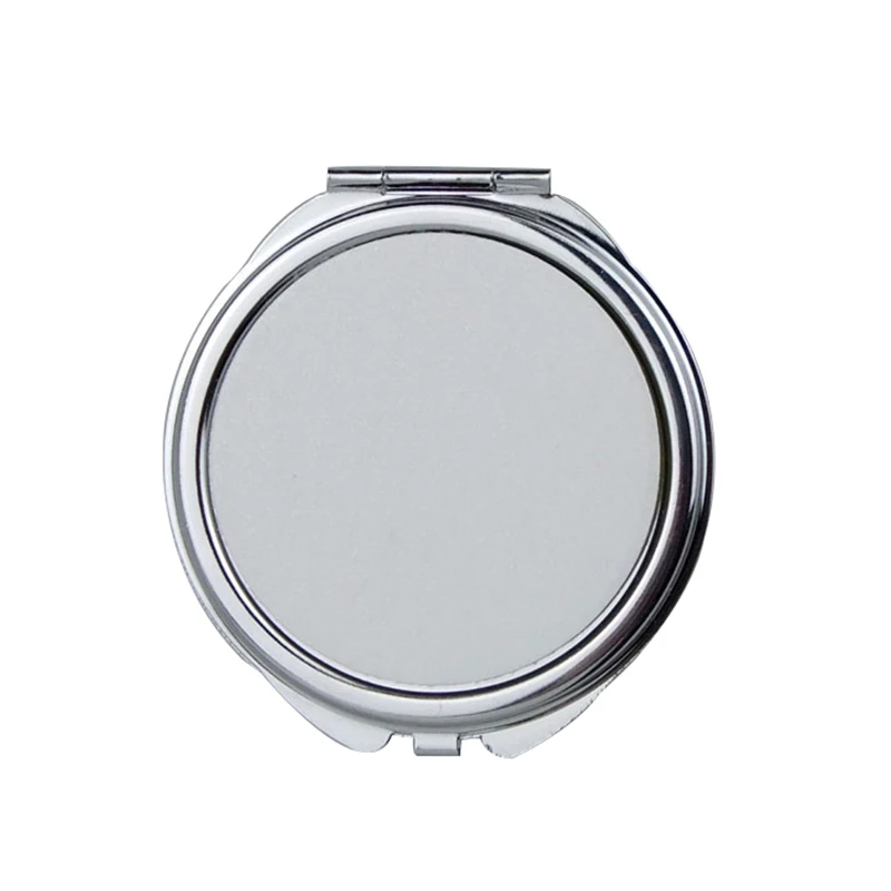 Индивидуальное металлическое косметическое зеркало круглой формы с