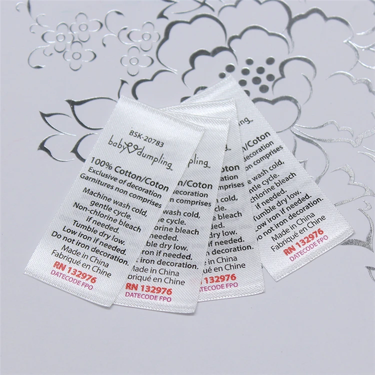 Фирменная тканая этикетка для футболки, тканая этикетка для одежды