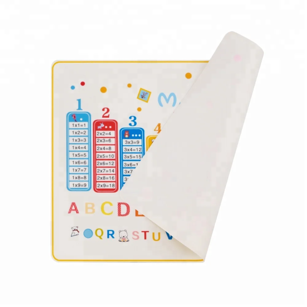 Fashion Heat Resistant Waterproof Silicone Kid Learning Placemat Custom Ironing Placemat