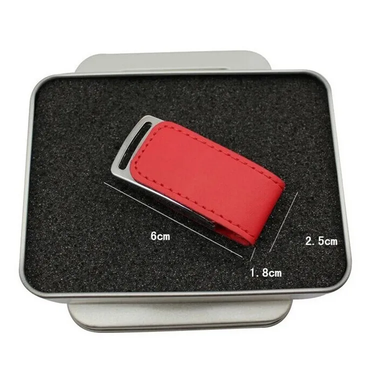 USB Flash Drive Pen Drive Special Gift Usb2.0 Creative 5 Colour Shell Leather 4GB 8GB 16G 32GB USB 2.0 Customized OEM Logo