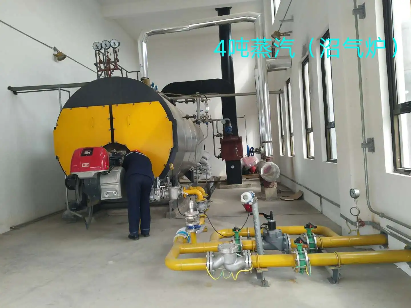 Gas or diesel oil fired industrial steam boiler 6Ton