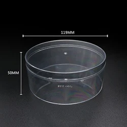 500 мл, 16 унций, оптовая продажа, пластиковый прозрачный круглый контейнер для хранения пищи с крышкой для упаковки печенья