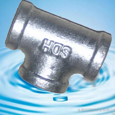 Factory Manufacture Black Malleable Iron Pipe Fittings Tee
