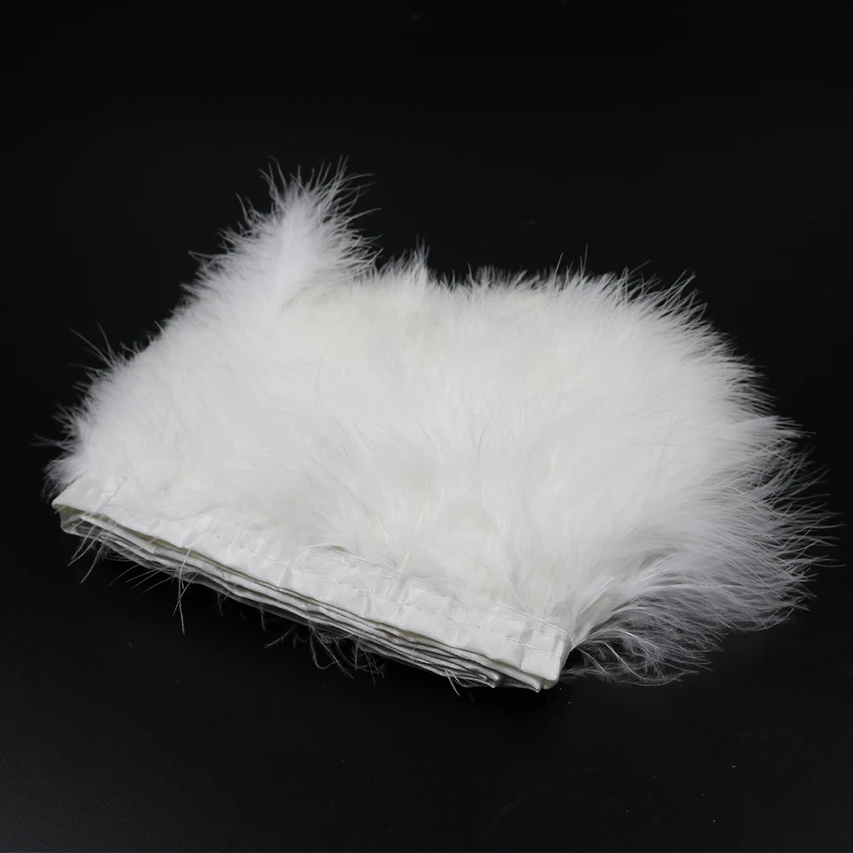 Alibaba Wholesale White Marabou Feather Trim