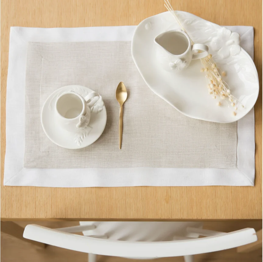Лидер продаж, Классическая скатерть из хлопка и льна, льняная скатерть