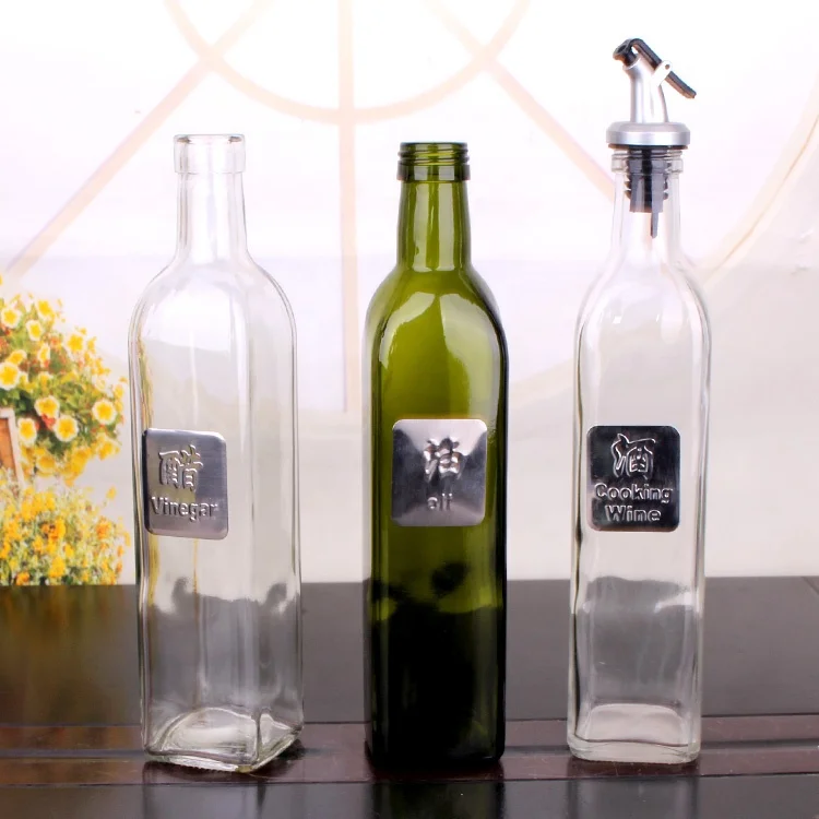 500ml empty amber bbq soy hot sauce glass bottle