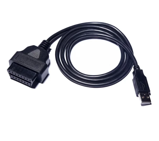 Car OBD2 female to USB cable drive computer obd USB adapter cable 1M extension cable