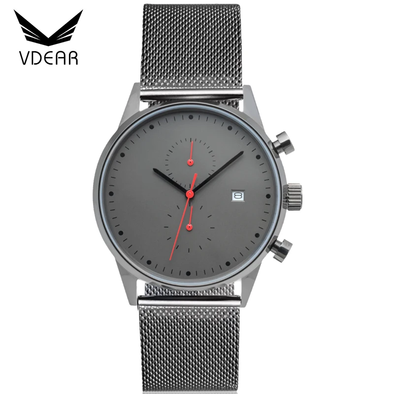 Fashion watches chronograph mens watches with interchangeable straps