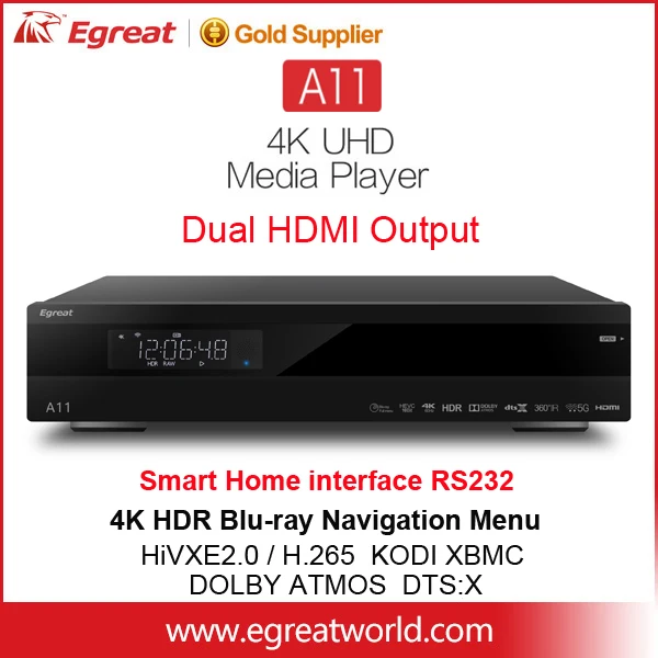  2017 egreat A11 Ultra Slim HD 4 К синий Blu Ray жесткий диск Media