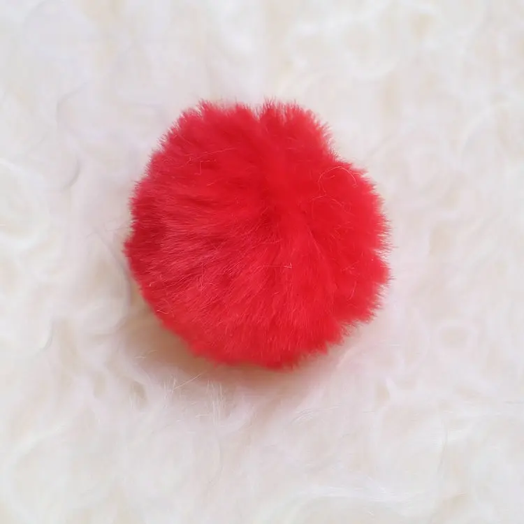 wholesale bunny fur plush 3cm 4cm small mini faux fur pompoms wholesale fluffy faux fur pom pom