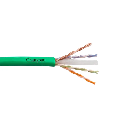 CHANGBAO cat6 plenum 1000ft rated twisted pair cat6 cmp UTP communication cable for networking
